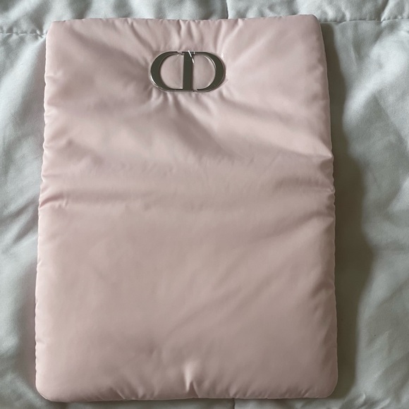 Christian Dior Pink Clutch Bag with Chain